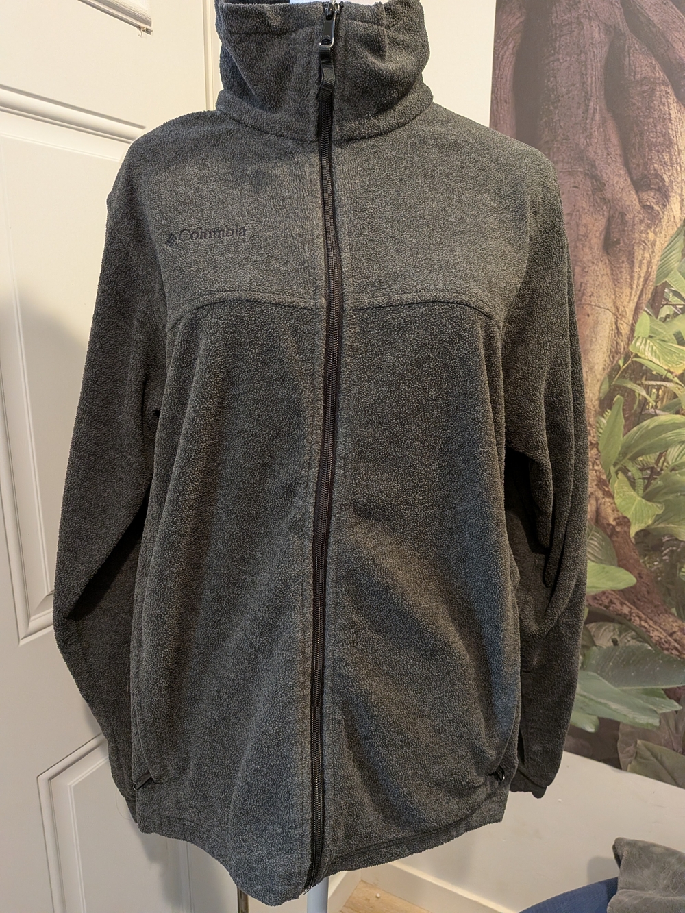 Columbia Youth Dark Gray Full-Zip Lightweight Fleece Jacket